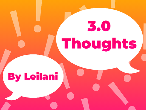 3.0 Thoughts {Mobile Friendly Version}