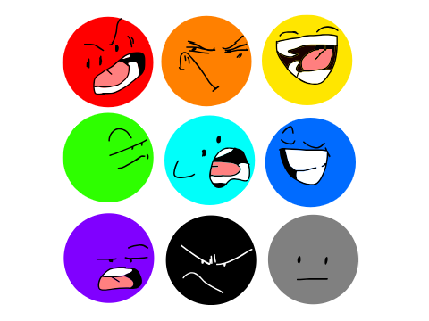 personagens de batalha das cores