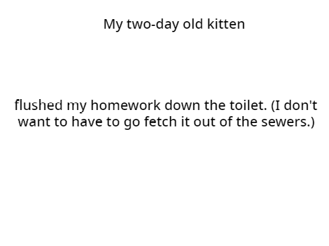 Random Excuse Picker