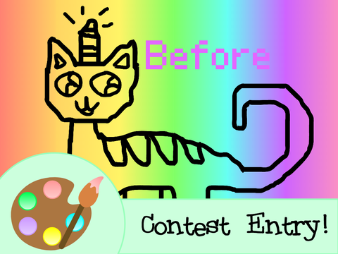Caticorn Colouring Contest Entry