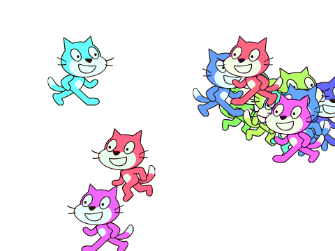 Rainbow Scratch Cat Explosion