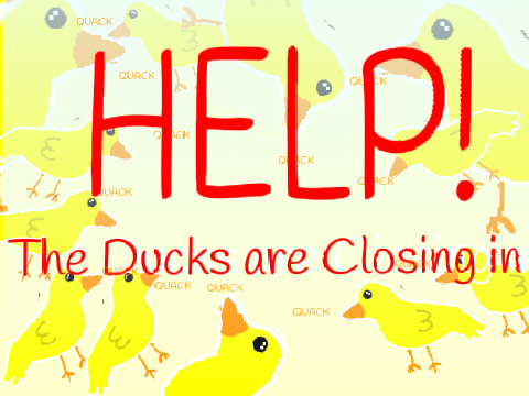 Help- The Ducks are Closing in