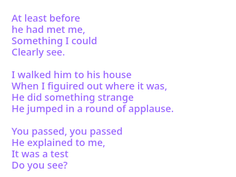 POETRY CONTEST entry
