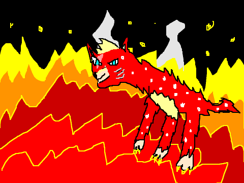 My warrior cat based off me-Fireytail