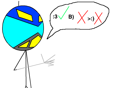 the B) and >:) is illegal for frontier heroes