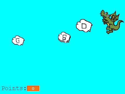 Dragon Typing: Left Hand Home Row