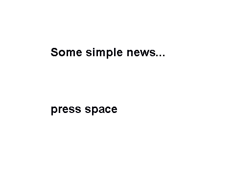 Semi-important news...