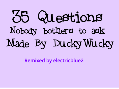 35 Random Questions -Remix