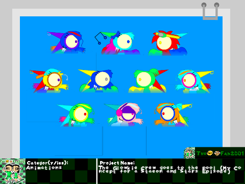 The Glowkie Crew goes to the pool (My Concept for a Staeon and Stars Episode)