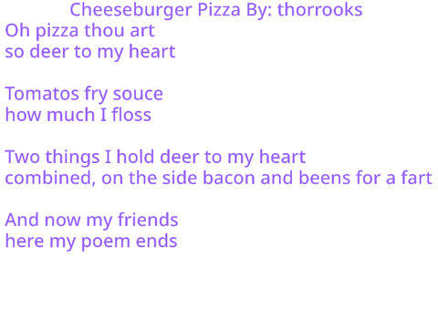 Love poem to Pizza