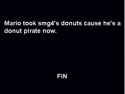smb bloopers: mario is donut pirate
