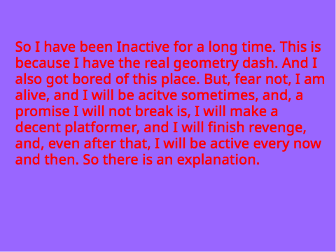An Explanation