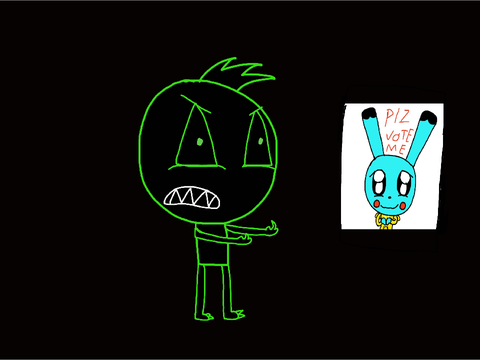Vote me and not the bunny
