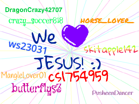 ✝ Sign your name if you love Jesus 