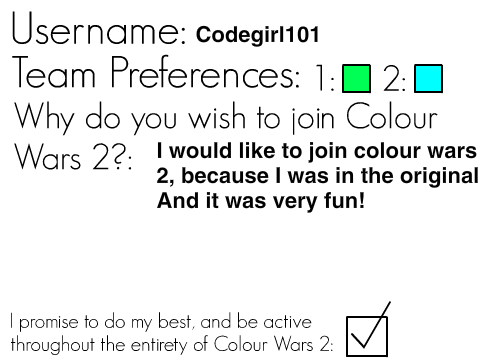 Colour Wars 2 Signups remix