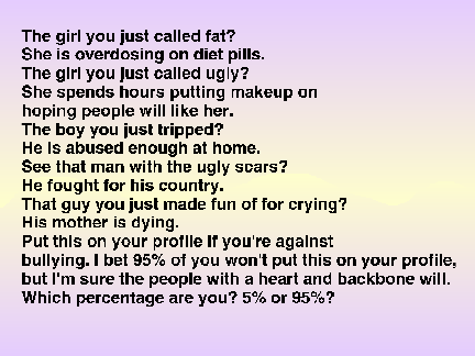 Bullying is a HUGE problem in the world and it stops now. remix