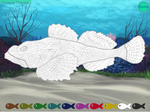 Fish Coloring Game By Cici