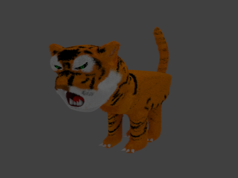 tiger in blender