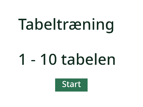 Tabel træning