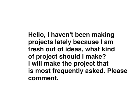 Project ideas?
