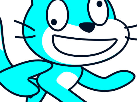 HEY IT'S KYKLE THE CYAN CAT