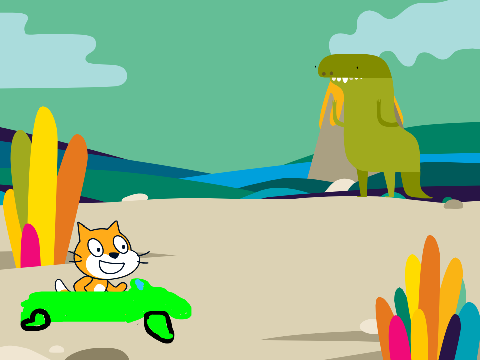 sprites adventure:jurassic land