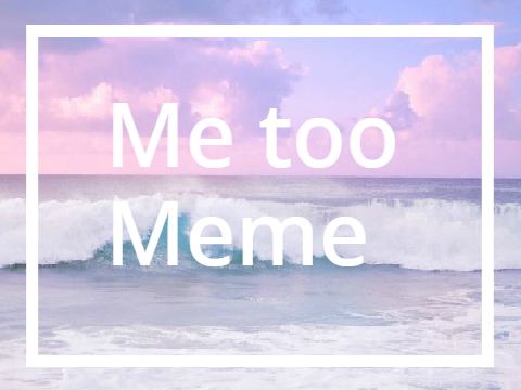 .+* Me too Meme .+*