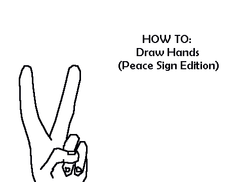 How to: Draw Hands (Peace Sign Edition)