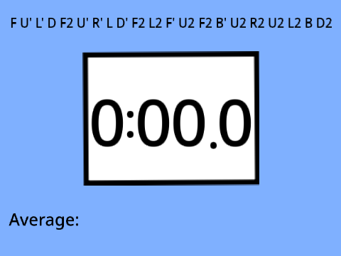 Rubik's Cube Timer Beta Ver.