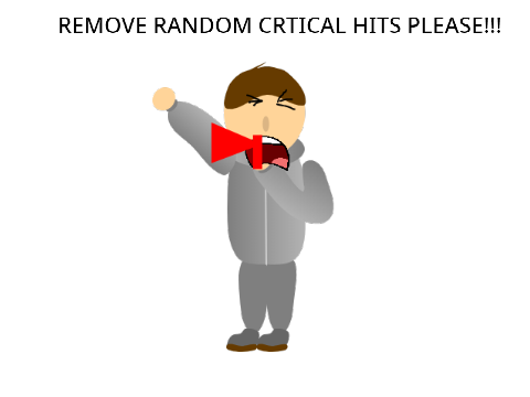 Add your self to REMOVE RANDOM CRITICAL HITS