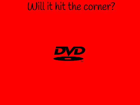 Will the DVD screensaver hit the corner?