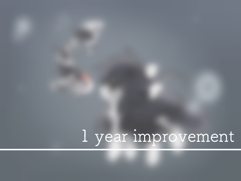 1 year improvement!!