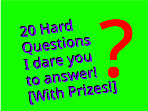 Questions I dare you to answer remix