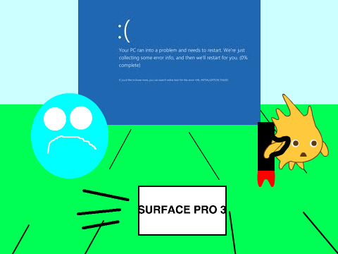 Add yourself running away from the BSOD[1] remix