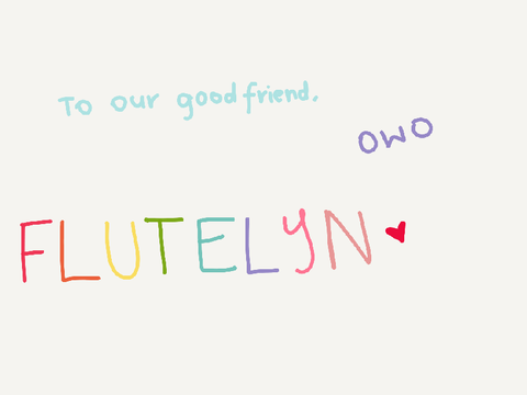 HAPPY (belated) BDAY @Flutelyn!!! <3