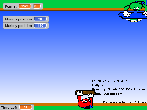 Pong Mario Version - Super Mario Pong Button Usage