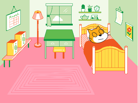 Scratch Cat's Short Day!