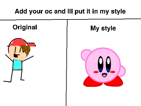 (REOPENED)Add your Oc and ill put it in my style remix