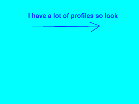 This is Where I'm telling you all my profiles...