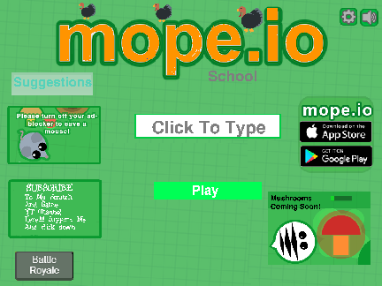 Mope.io hacked 