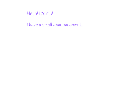 IMPORTANT ANNOUNCEMENT!