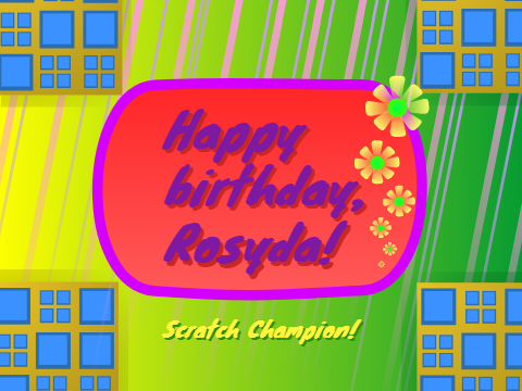 Happy Birthday, Rosyda!
