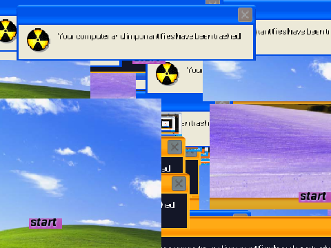 My customized virus (UNKNOWNTRATS.exe) on Windows XP