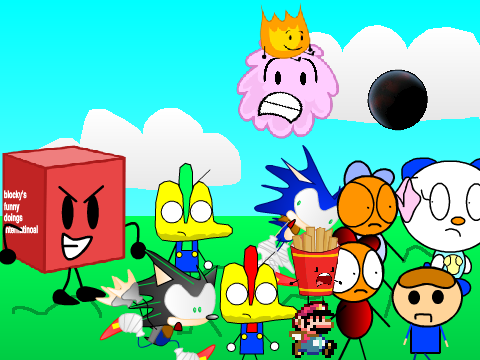 ADD YOURSELF RUNNING FROM BLOCKY'S FUNNY DOINGS INTERNATIONAL!!!  remix remix