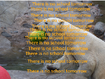 the bunch of no school tomorrows