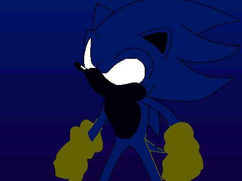 Cool Dark Super Sonic Colouring Contest