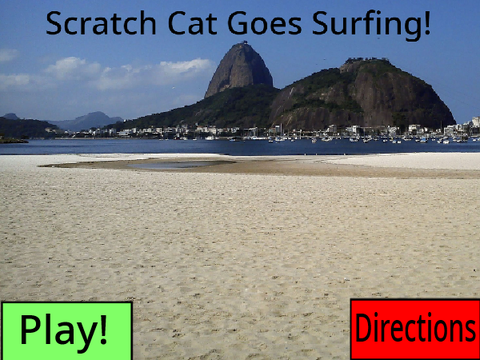 Scratch Cat Goes Surfing!