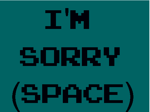 I'm sorry!!