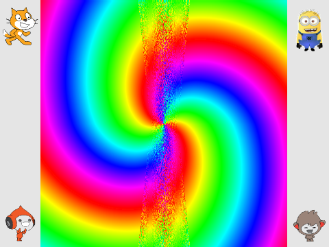 Rainbow Whirl with Beam 1 Line Challenge