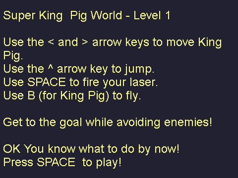 Super King Pig World - Level 1 (Fixed)